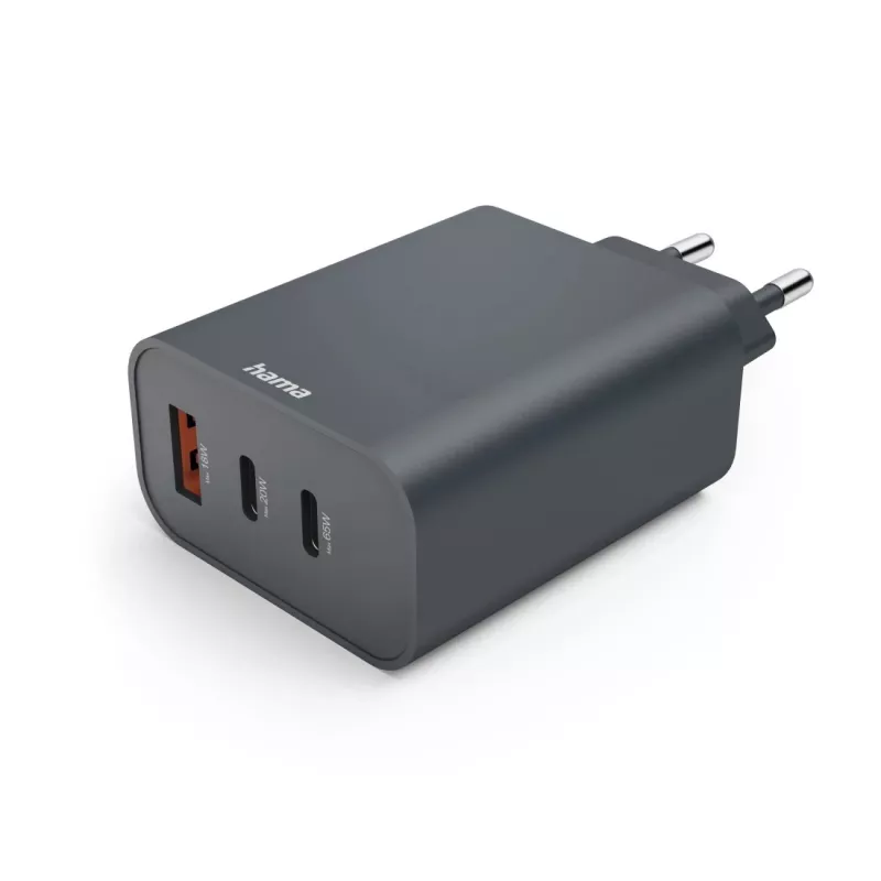 Hama 00086445 mobiele oplader smartphone, tablet grijs AC snelopladen binnen