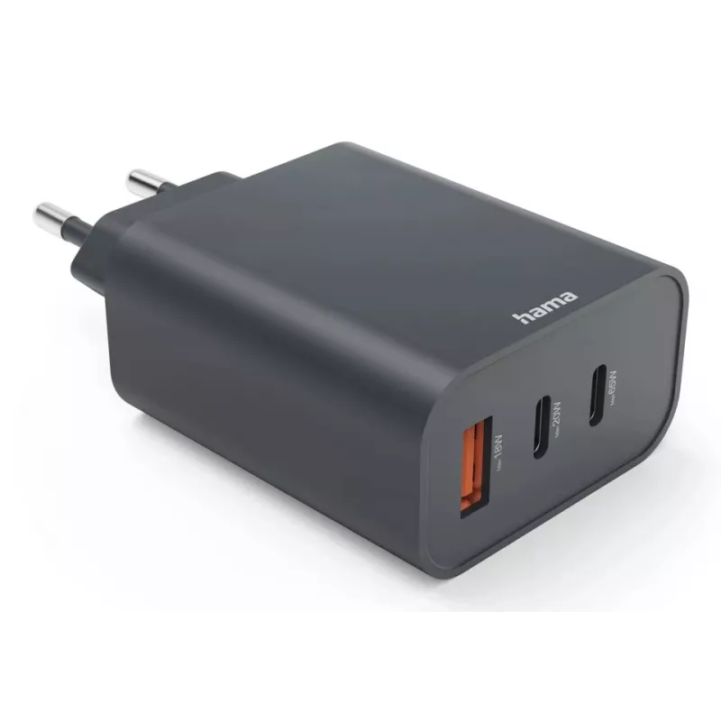 Hama 00086445 mobiele oplader smartphone, tablet grijs AC snelopladen binnen