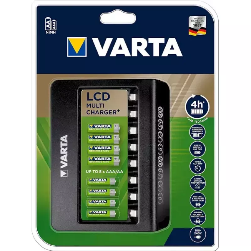 Batterijlader Varta LCD Multi Charger+