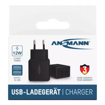 Oplader Ansmann HC212 Universal zwart AC voor binnen