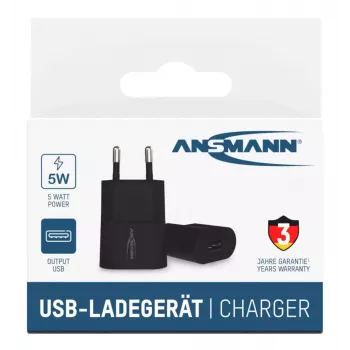 Oplader Ansmann HC105 Universal zwart AC voor binnen