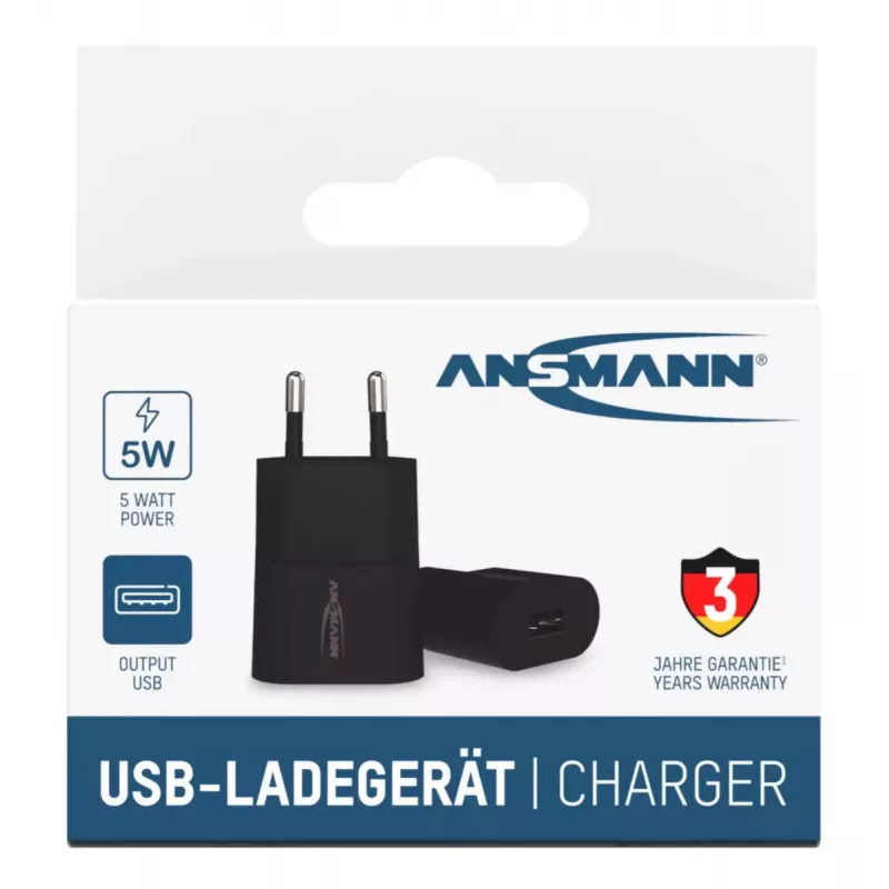 Oplader Ansmann HC105 Universal zwart AC voor binnen