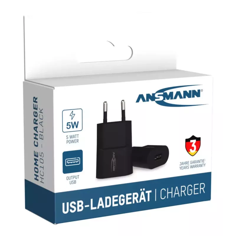 Oplader Ansmann HC105 Universal zwart AC voor binnen