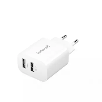 Oplader voor binnen Intenso POWER ADAPTER 2XUSB-A/7802412 Universal wit AC