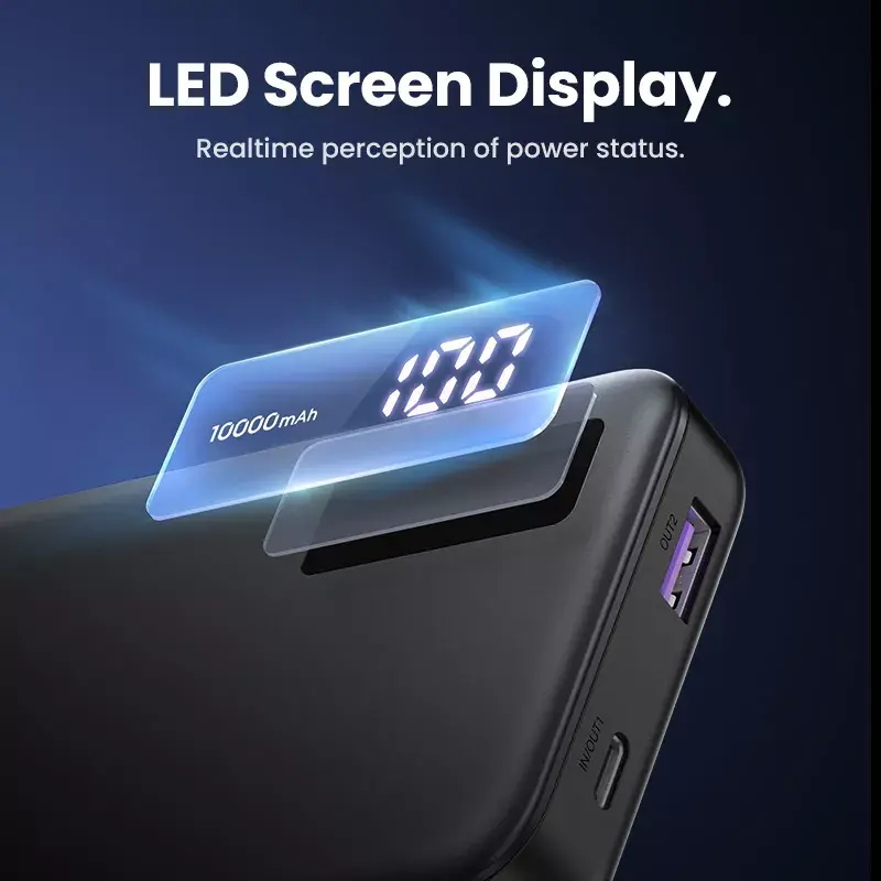 Ugreen 25742 powerbank lithium-ion (Li-Ion) 10000 mAh zwart