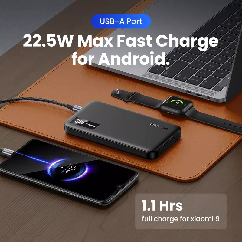 Ugreen 25742 powerbank lithium-ion (Li-Ion) 10000 mAh zwart
