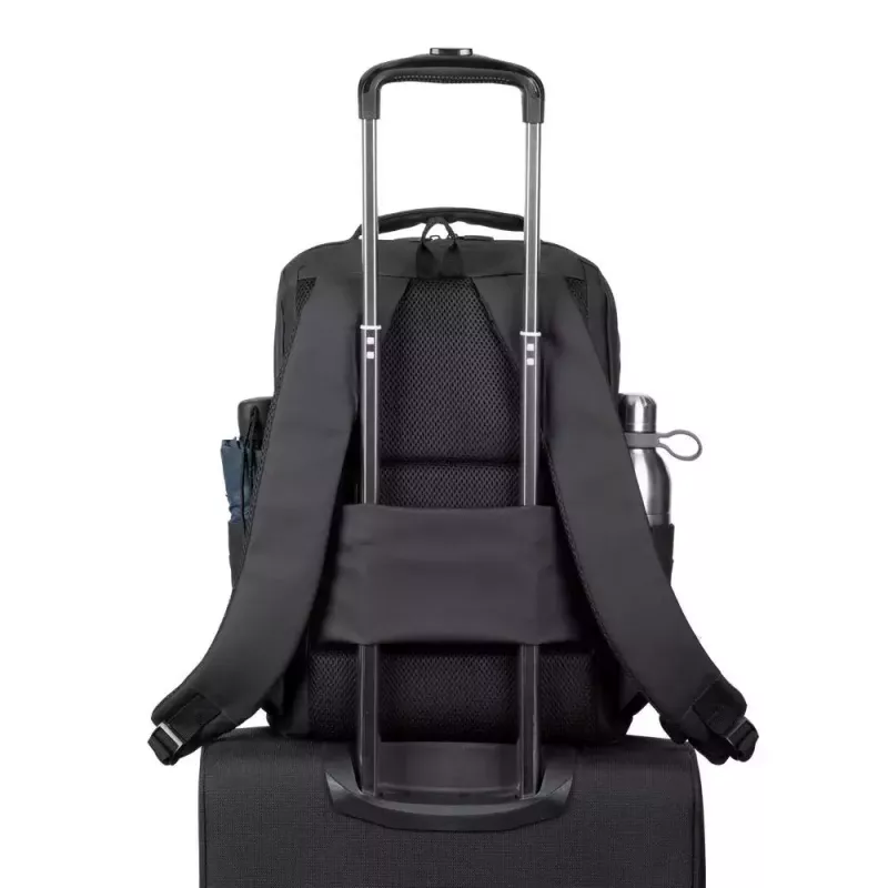 Vrijetijdsrugzak Rivacase Tegel zwart polyester urban style