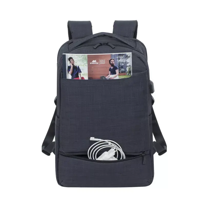 Rugzak Rivacase 8365 voor 17,3 inch laptops, polyester, zwart, 850 g