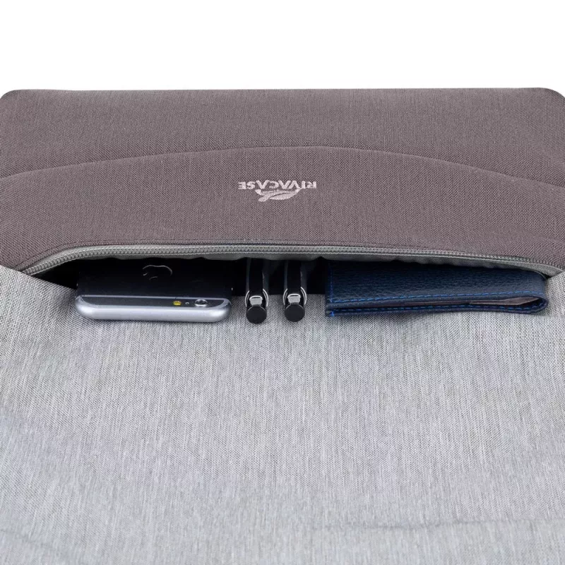 Rivacase 7562 Prater diefstalbestendige laptoprugzak 15,6 inch (39,6 cm), grijs/mocha