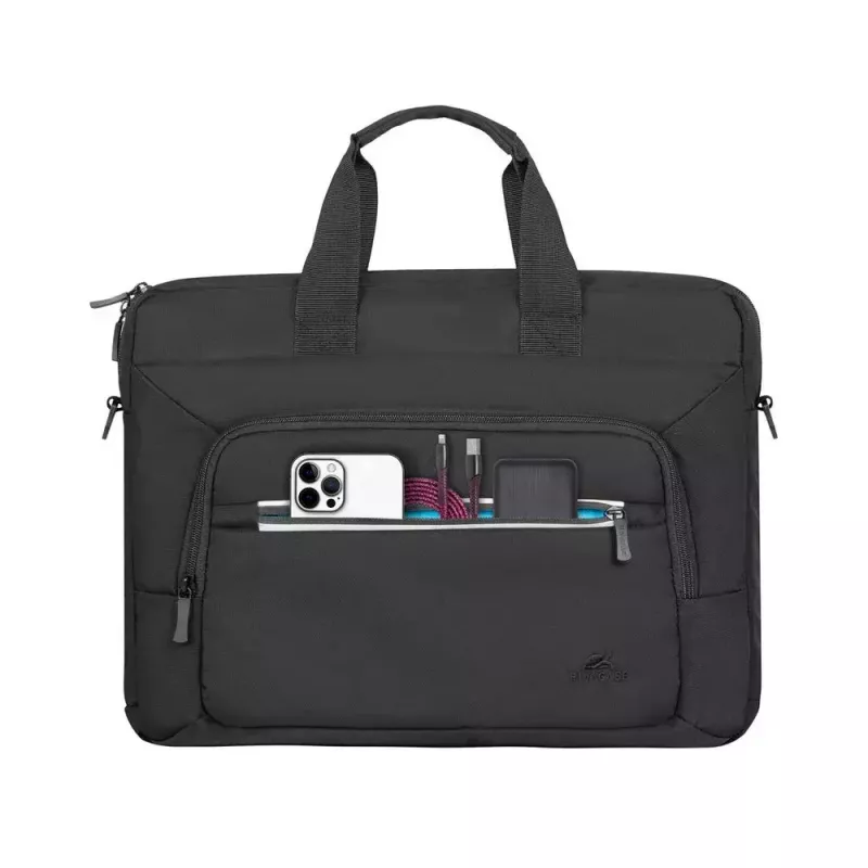 Rivacase 7521 Alpendorf ECO laptoptas 13,3–14 inch (35,6 cm), canvas, zwart