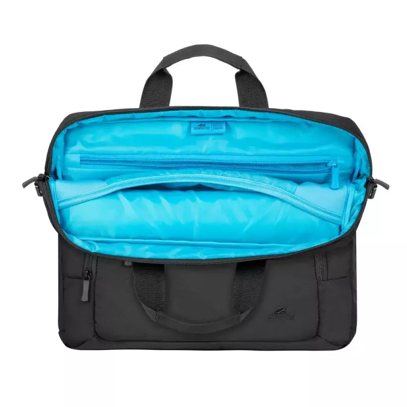 Rivacase 7521 Alpendorf ECO laptoptas 13,3–14 inch (35,6 cm), canvas, zwart