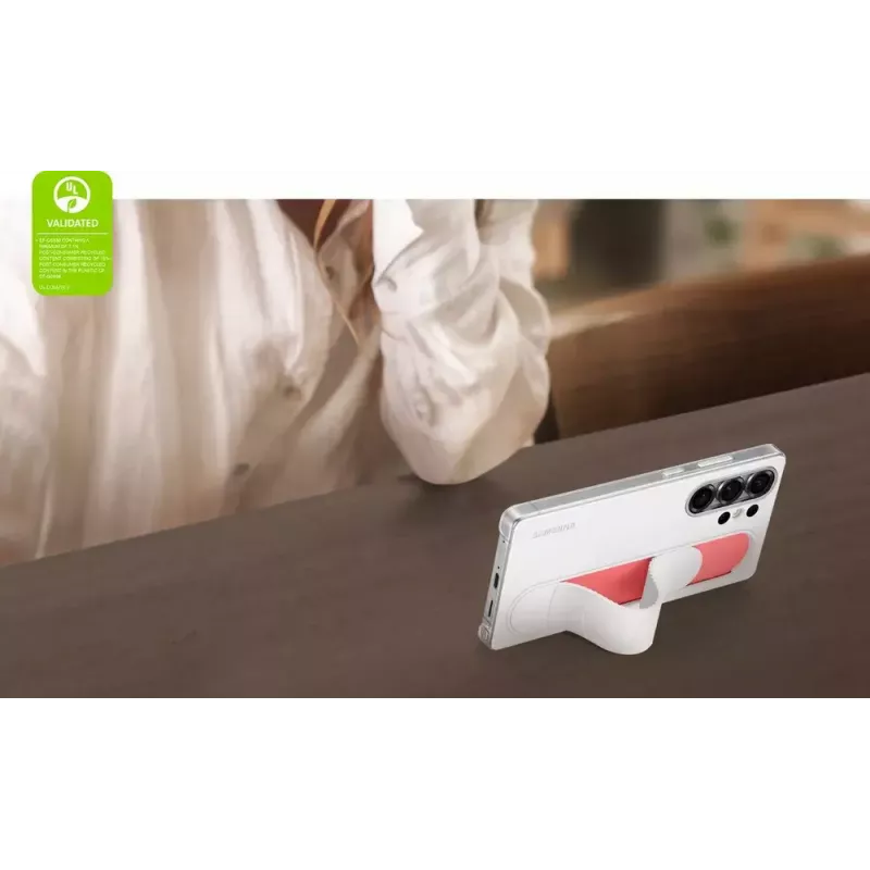 Hoesje Samsung Galaxy S25 Ultra Monochromatic White met standaard