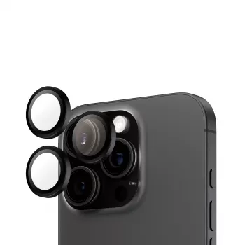 PanzerGlass ® Hoops® camera-lensbescherming zwart iPhone 16 Pro | 16 Pro Max