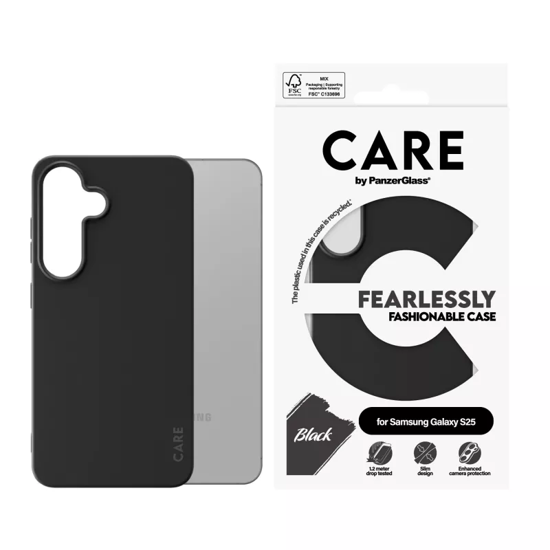 PanzerGlass CARE™ by ® Case zwart Samsung Galaxy S25