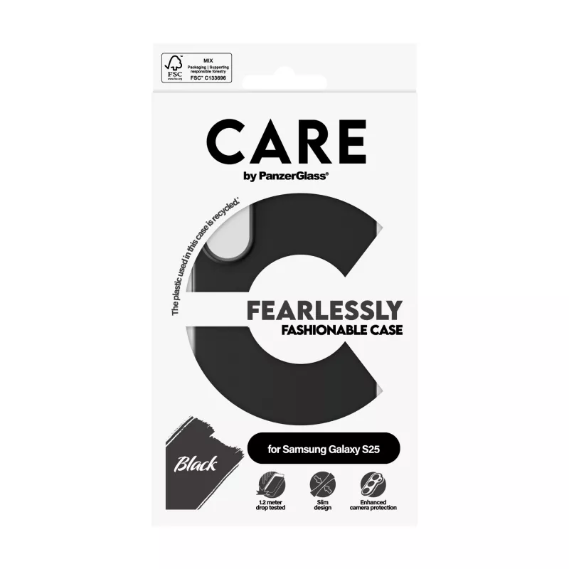 PanzerGlass CARE™ by ® Case zwart Samsung Galaxy S25