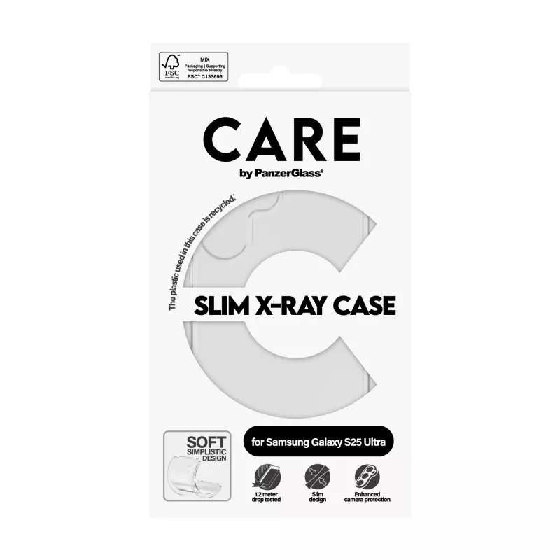 Hoesje PanzerGlass Samsung Galaxy S25 Ultra transparant X-Ray Soft