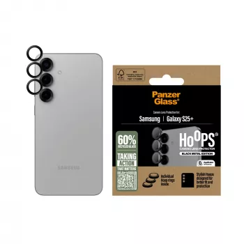 PanzerGlass ® Hoops® camera-objectiefbescherming zwart Samsung Galaxy S25+
