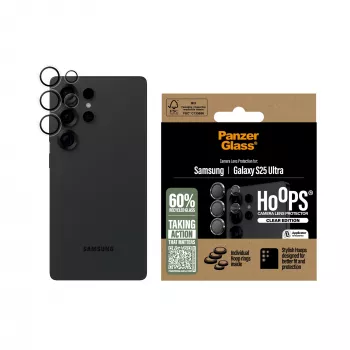 PanzerGlass ® Hoops® camera-lensbescherming transparant Samsung Galaxy S25 Ultra