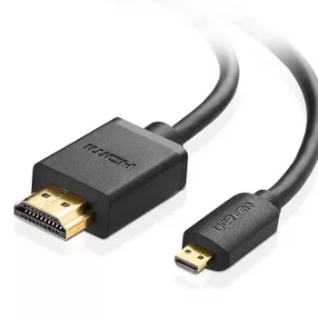 Ugreen 30104 HDMI-kabel 3 m HDMI Type D (micro) HDMI Type A (standaard) zwart