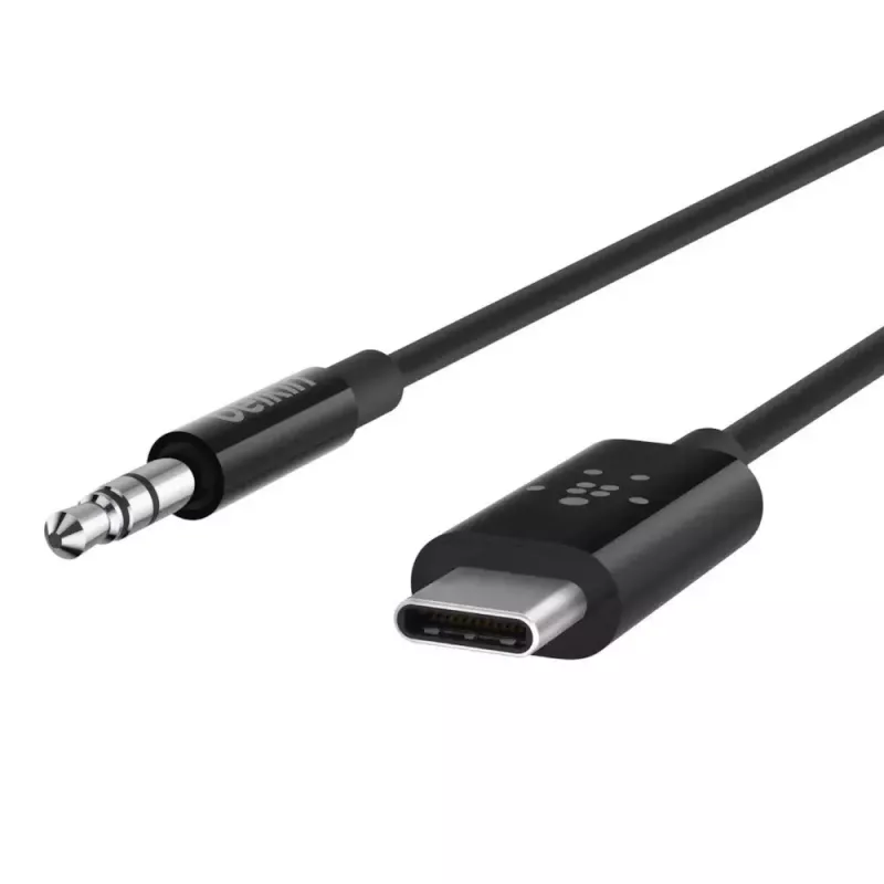 Audiokabel Belkin RockStar 3,5 mm met USB-C-stekker