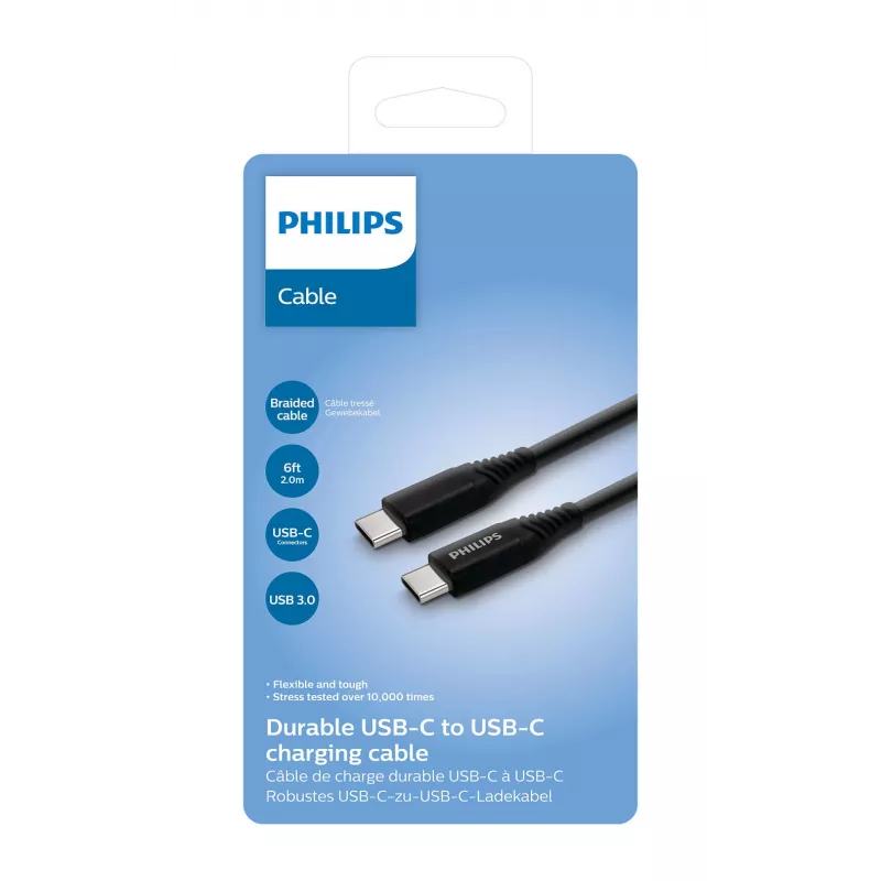 Philips PHIL-DLC5206C/00 USB-kabel 2 m USB-C zwart