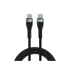 Conceptronic ETTA01B20 USB C-C PD 3.0 100W snellaadkabel 2M, 20V 5A, 480Mbps, E-Mark
