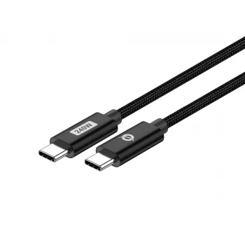 Conceptronic ETTA03B20 USB-C-naar-USB-C PD 3.1 240 W snellaadkabel, 2 m, 48 V/5 A, 480 Mbit/s, E-Mark