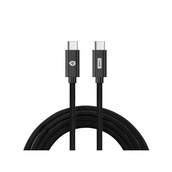 Conceptronic ETTA03B20 USB-C-naar-USB-C PD 3.1 240 W snellaadkabel, 2 m, 48 V/5 A, 480 Mbit/s, E-Mark