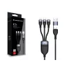 Conceptronic ETTA05B15 USB 3-in-1 PD 3.0 60W laadkabel 1,5 m, 20V 3A, 480Mbps