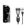 Conceptronic ETTA06B15 USB 3-in-1 PD 3.0 100W snellaadkabel 1,5 m, 20V 5A, 480 Mbit/s, E-Mark