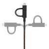 USB-kabel Native Union BELT-ULC-CS-BLK-NP 2 m USB-A naar USB-C/Micro-USB-A/Lightning zwart