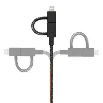 USB-kabel Native Union BELT-ULC-CS-BLK-NP 2 m USB-A naar USB-C/Micro-USB-A/Lightning zwart