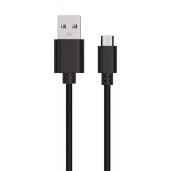 USB-kabel Ansmann 1700-0129 1 m USB A naar Micro-USB B zwart
