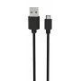 USB-kabel Ansmann 1700-0129 1 m USB A naar Micro-USB B zwart
