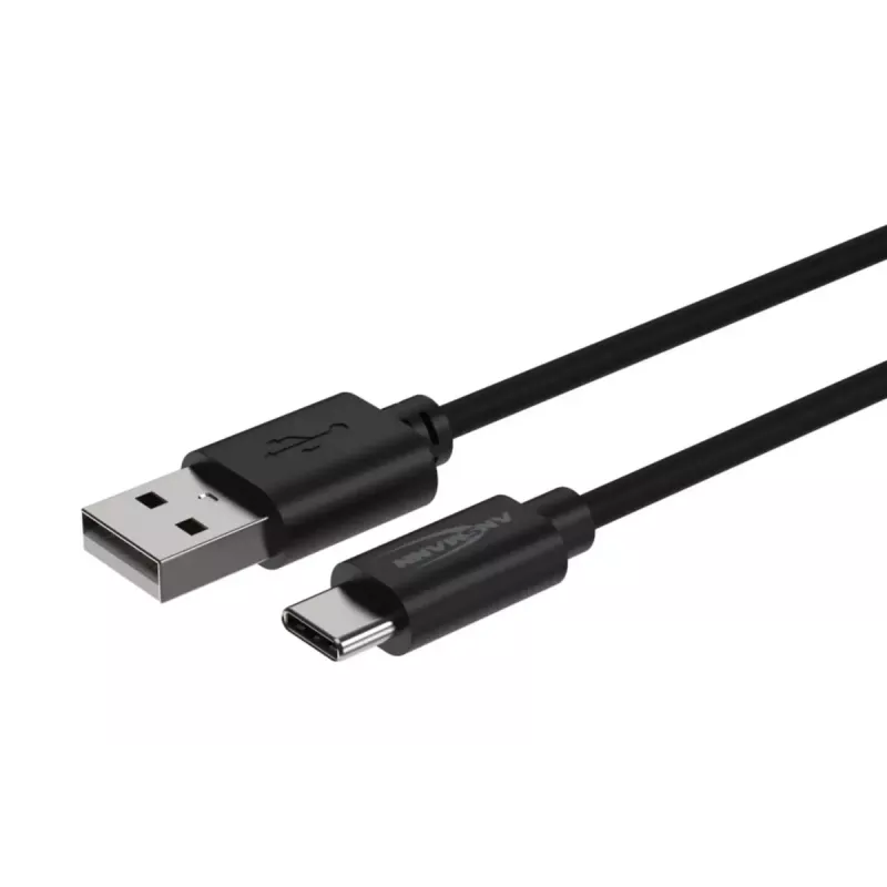 USB-kabel Ansmann 1700-0130 1 m USB-A USB-C zwart