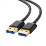 Ugreen 10370 USB-kabel USB 3.2 Gen 1 (3.1 Gen 1) 1 m USB A zwart