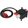 Brennenstuhl verlengsnoer 2m 2 AC stopcontacten outdoor zwart rood wit