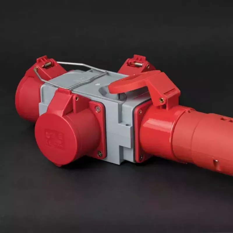 Netstekker-adapter Brennenstuhl 1081640 400V 16A grijs rood