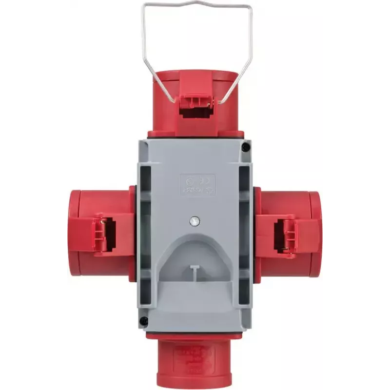 Netstekker-adapter Brennenstuhl 1081640 400V 16A grijs rood