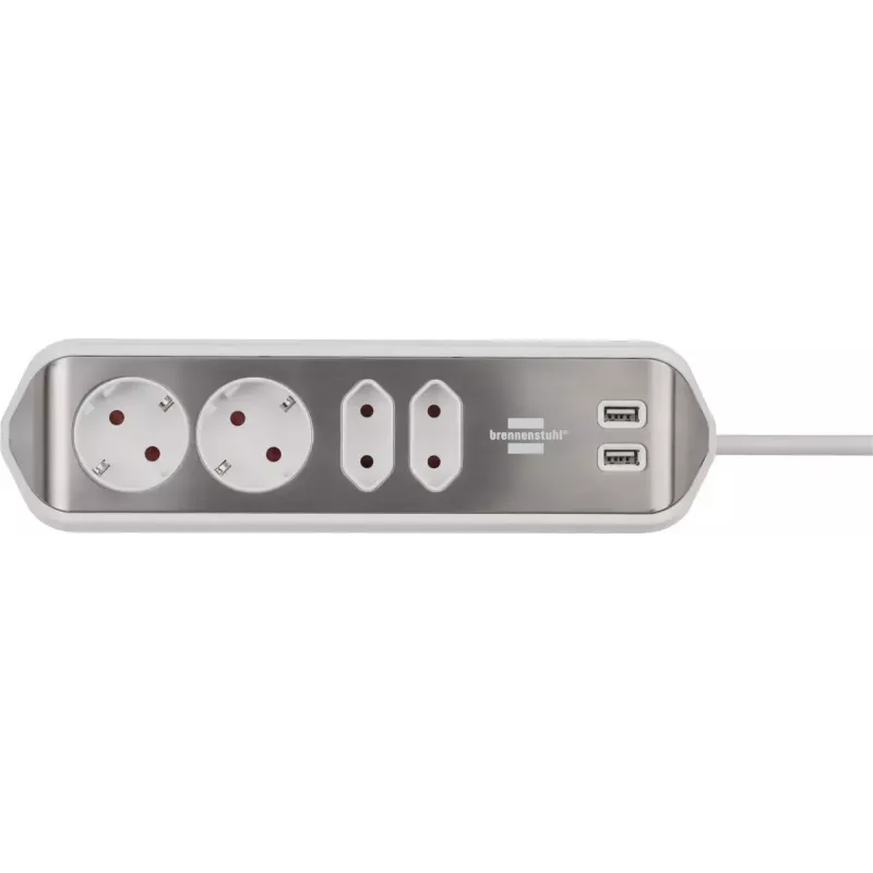 Verlengsnoer Brennenstuhl 1153590420 2m 4 AC-uitgangen binnen