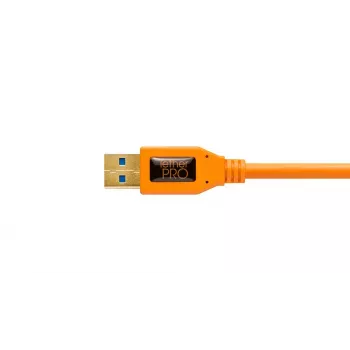 USB-kabel Tether Tools CU61RT15-ORG 4,6 m USB 3.2 Gen 1 Micro-USB B oranje