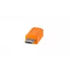 USB-kabel Tether Tools CUC2515-ORG 4,6 m USB-C Micro-USB B oranje