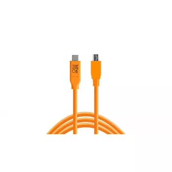 USB-kabel Tether Tools CUC2515-ORG 4,6 m USB-C Micro-USB B oranje