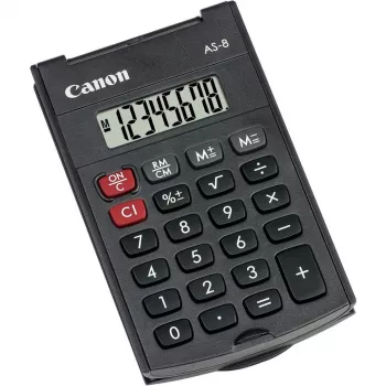 Canon AS-8 zakrekenmachine zakformaat display grijs
