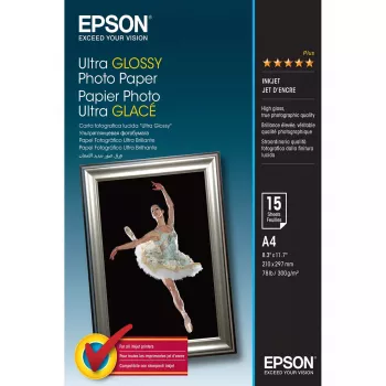 Epson Ultra Glossy Photo Paper - A4 - 15 vel