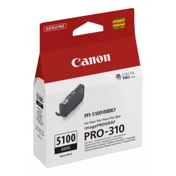 Canon PFI-5100 MBK inktpatroon 1 stuk origineel matzwart