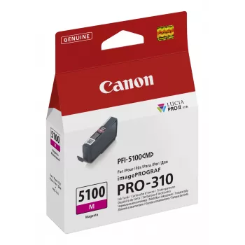 Canon PFI-5100 M inktpatroon 1 stuk origineel magenta