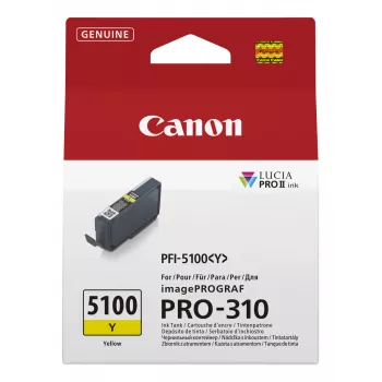 Canon PFI-5100 Y inktpatroon 1 stuk origineel geel