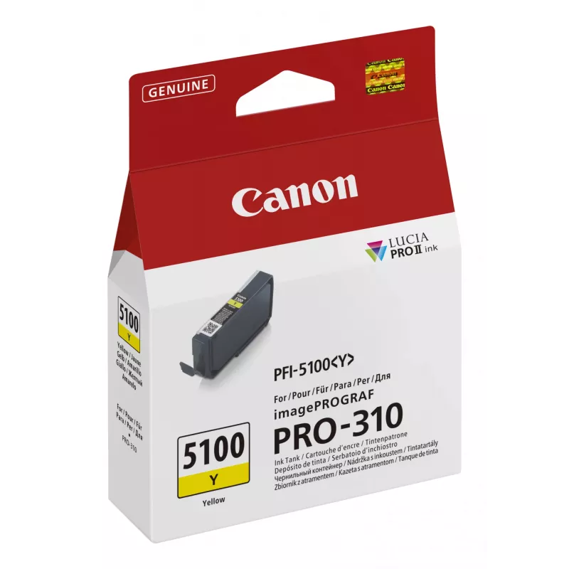 Canon PFI-5100 Y inktpatroon 1 stuk origineel geel