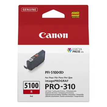 Canon PFI-5100 R inktpatroon 1 stuk origineel rood